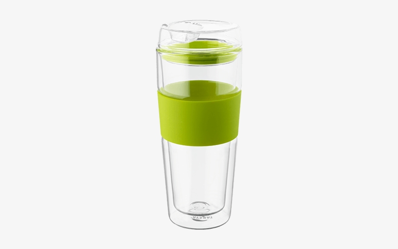 Double Wall Glass Cup Singapore-3 - 16 Oz Double Wall Tumbler Finish: Green, transparent png download