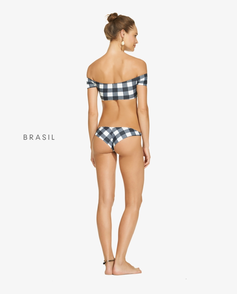 Black Twiggy Shoulder Bikini Black Twiggy Shoulder - Bikini, transparent png download