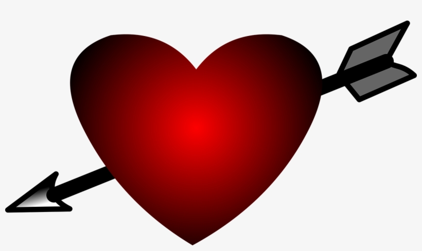 Heart Arrow Png Free Download - Vector Graphics, transparent png download