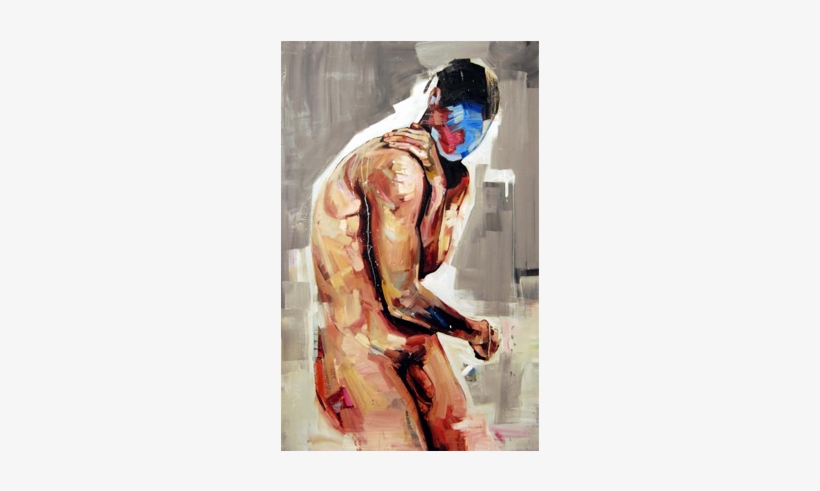 Weight - Bali Abstract Male Torso Painting, transparent png download