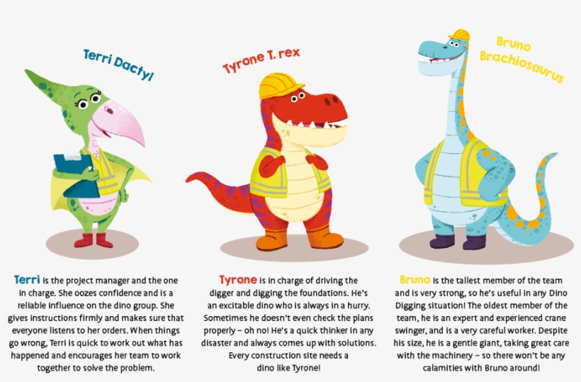 Dino Diggers Character Profiles - Dino Diggers, transparent png download