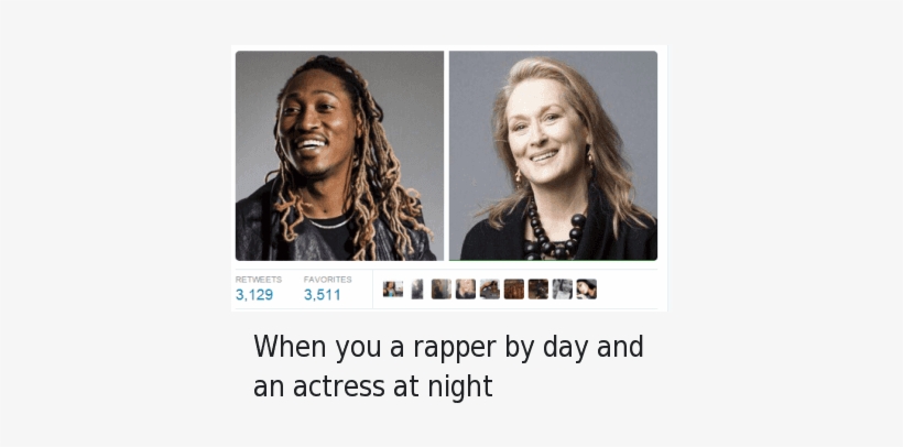 Doppelganger, Future, And Rap - Future And Meryl Streep Memes, transparent png download
