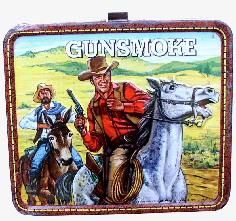 Gunsmoke Tv Show 1972 Metal Lunchbox - Lunchbox, transparent png download