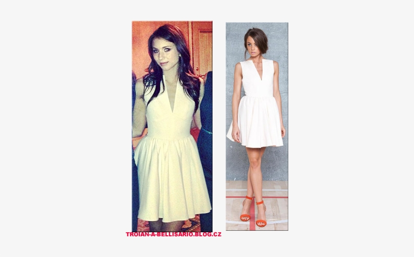 Troian Bellisario Style - Troian Bellisario Cameo Dress, transparent png download