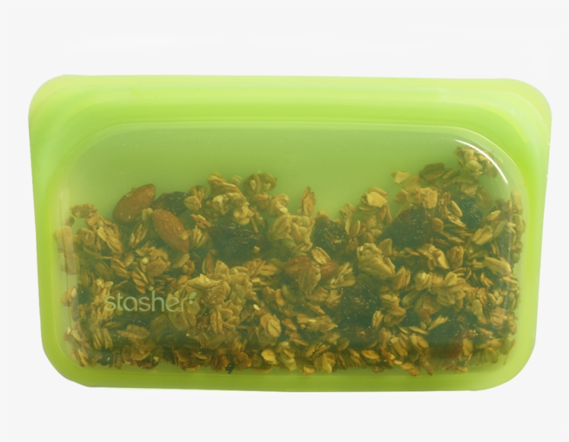 Stasher Reusable Silicone Snack Bag Wrappedincloth - Stasher - Reusable Silicone Snack Storage Bag Clear, transparent png download