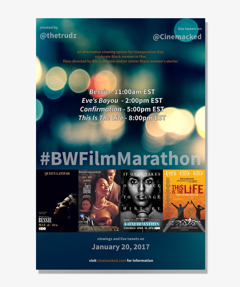 #bwfilmmarathon Schedule - - Poster: Eve's Bayou, 17x11in., transparent png download
