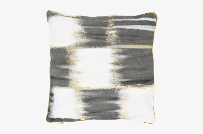 Image For 20x20" Black And White Decorative Pillow - Gold, transparent png download