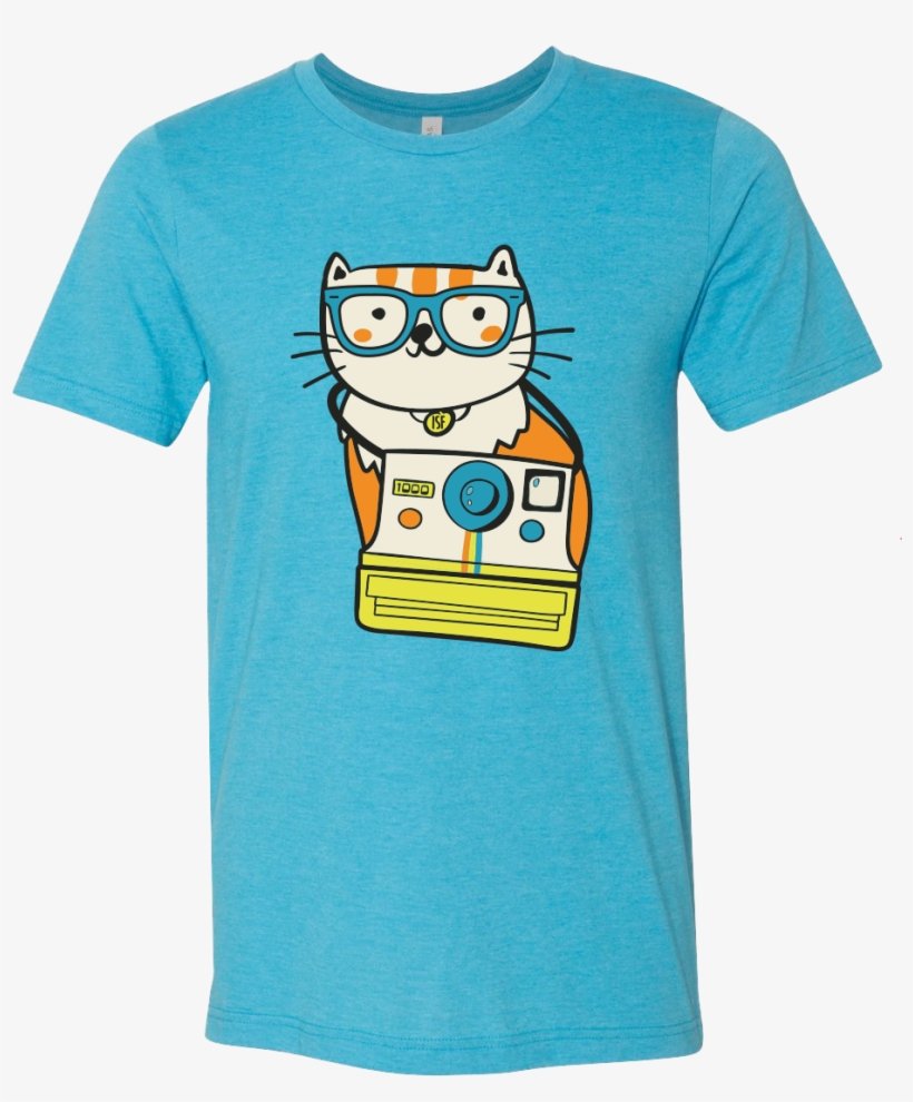 Moke Blue Tee - Bella Canvas Heather Aqua, transparent png download