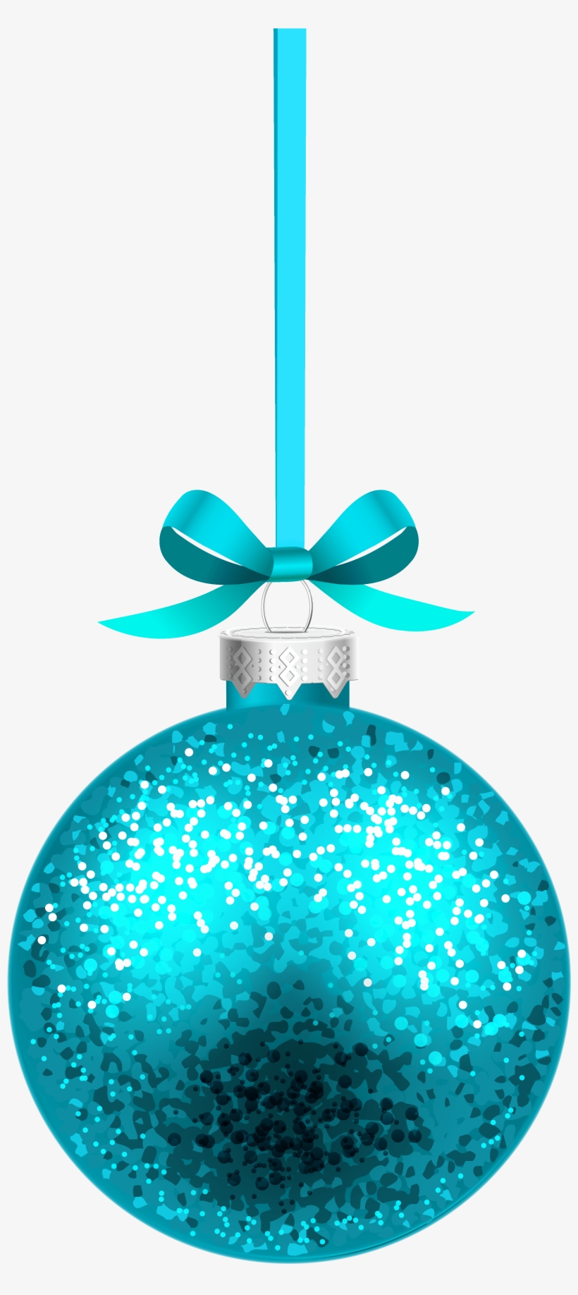 Blue Christmas Hanging Ball Png Clipart Image - Esferas De Navidad Azul Png, transparent png download