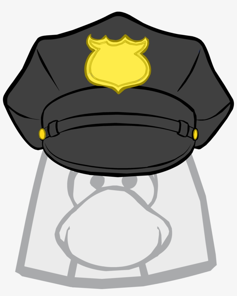 Security Guard Hat - Up Sweep Club Penguin, transparent png download