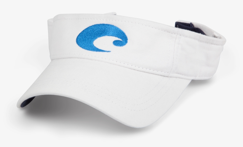 Costa Del Mar Costa Cotton Visor In White, Angle - Costa Cotton Visor -justforfishing.com, transparent png download
