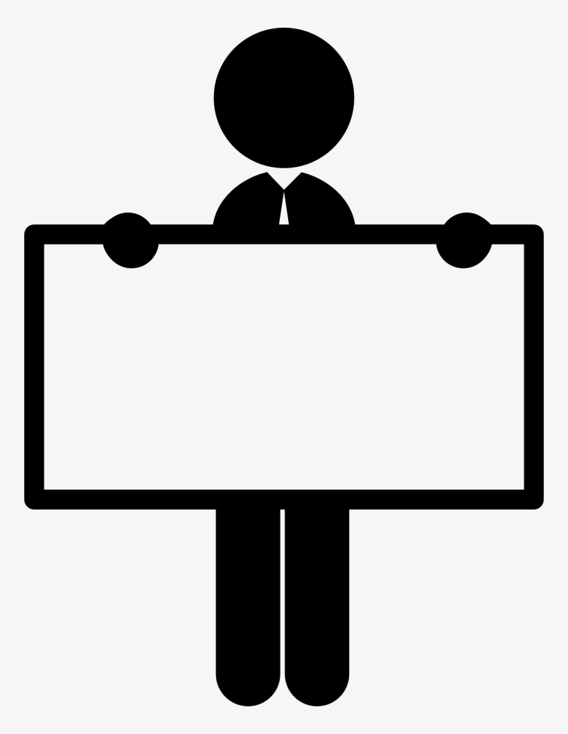 Man Holding White Board Comments - Yes Or No Png, transparent png download