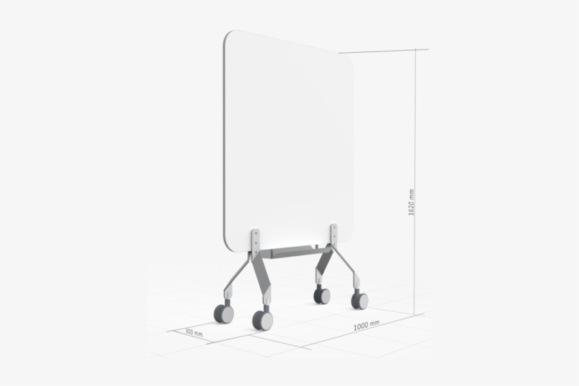 Double Sided Mobile Whiteboard - White Board With Castors, transparent png download