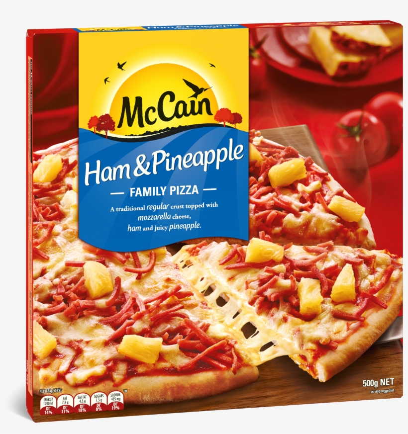 Ham & Pineapple Family Pizza 500g, transparent png download