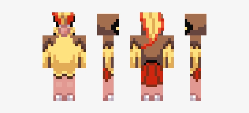 Minecraft Skin Pidgeot - Illustration, transparent png download