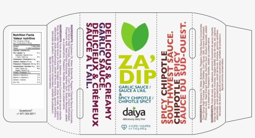 Daiya Dieline - Daiya Mozzarella Style Shreds, 8 Ounce -- 12 Per Case., transparent png download