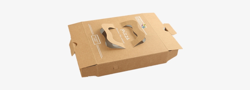 Brown Pizza Box - Box, transparent png download