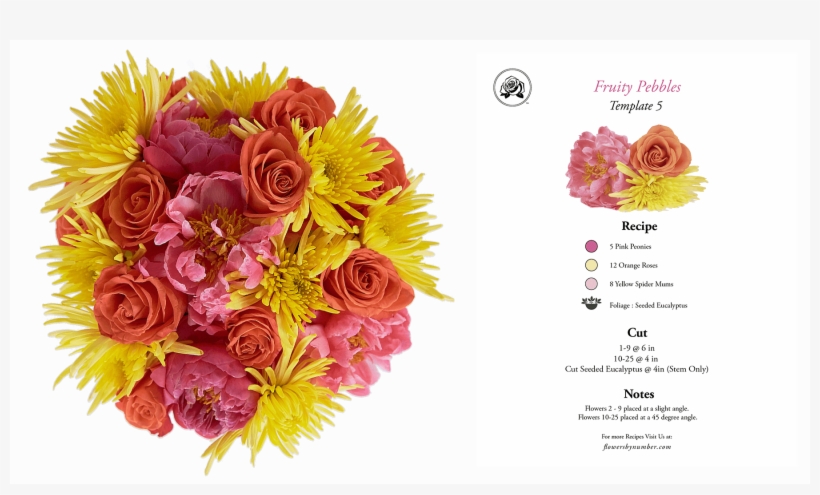 Fbn Arrangement And Recipe 0012 Pink Fruity Pebbles - Floribunda, transparent png download