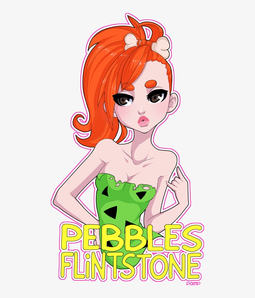Author Comments - Pebbles Flintstones Art, transparent png download