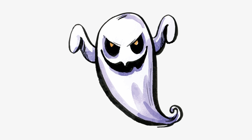 Scary Ghost Wall Sticker - Fantasma De Utpost, transparent png download