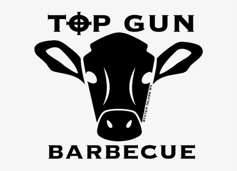 Welcome To Top Gun Bbq - Abstract Of Cow Face, transparent png download
