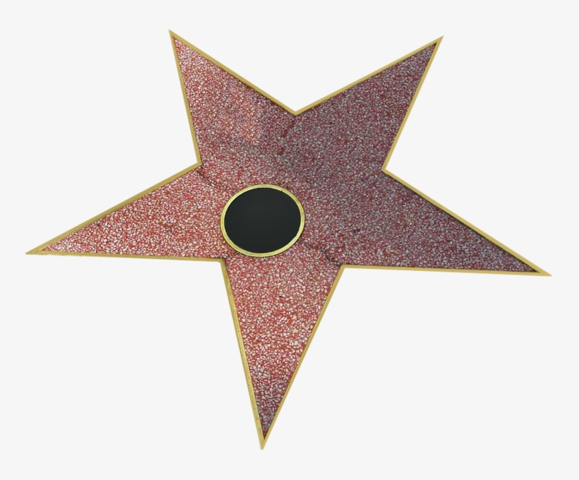 Hollywood Star - Png Hollywood Walk Of Fame, transparent png download