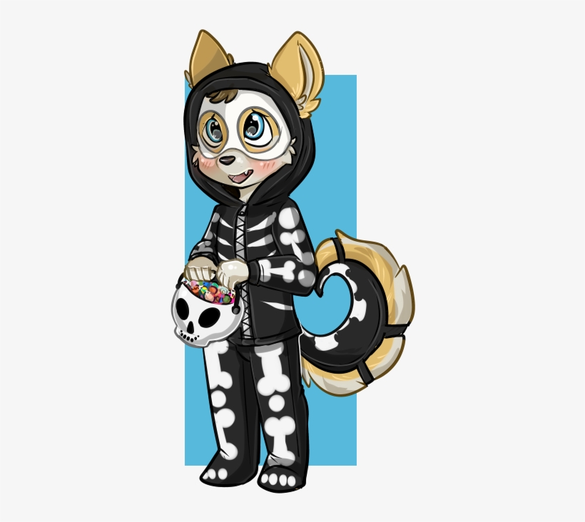 Spooky Scary Skeleton - Cartoon, transparent png download