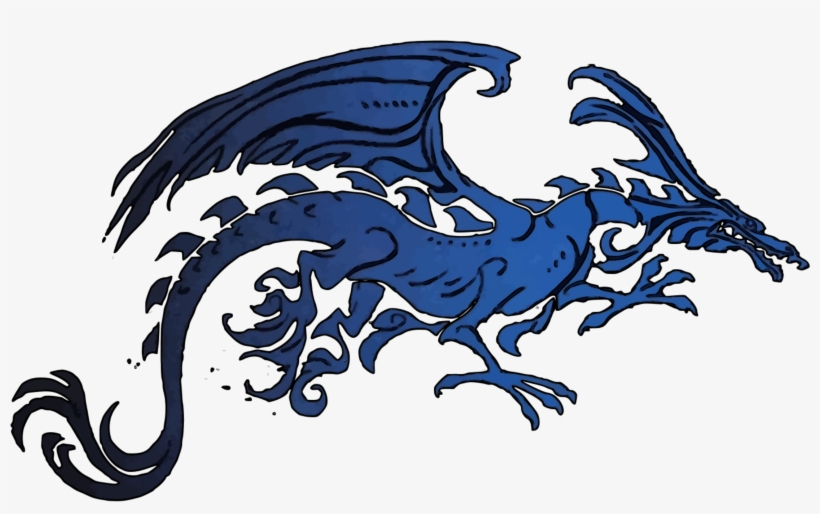 Big Image - Openclipart Tribal Dragon, transparent png download