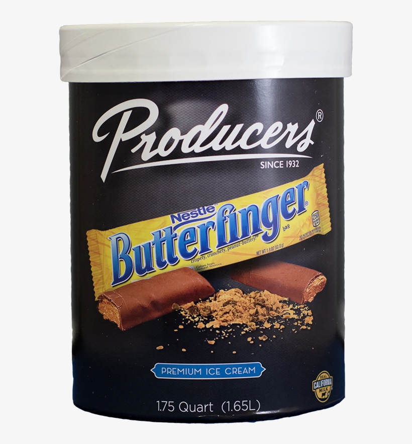 Butterfinger Ice Cream - Producers Ice Cream, transparent png download