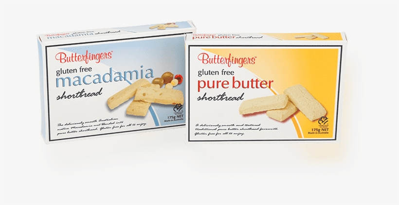 Gluten - Butterfingers Gluten Free Shortbread Macadamia 175g, transparent png download