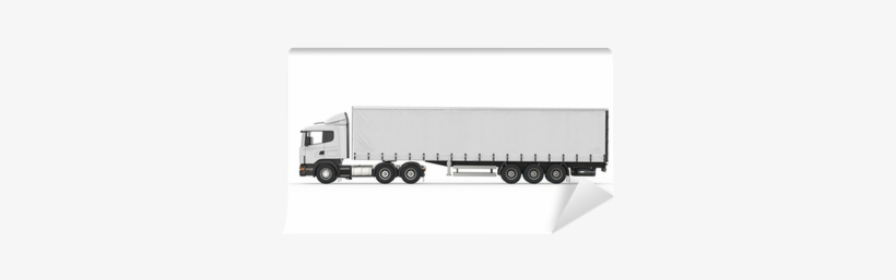 Cargo Delivery Truck Isolated On White Background Wall - Freight Car, transparent png download