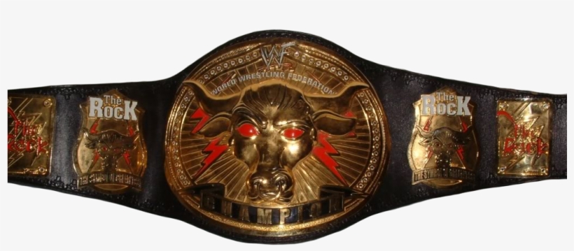 Wwe Belts - Rock Custom Championship Belt, transparent png download