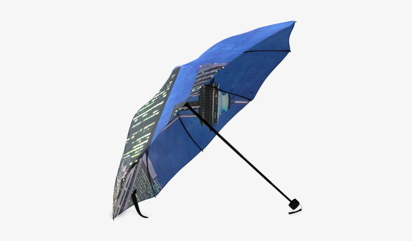 Seattle Space Needle Watercolor Foldable Umbrella - Umbrella, transparent png download