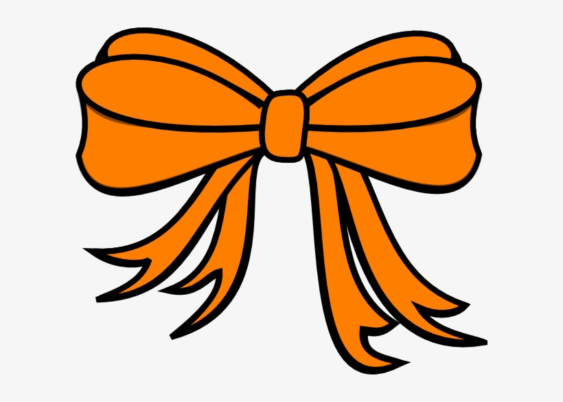 Orange Bow Clipart, transparent png download