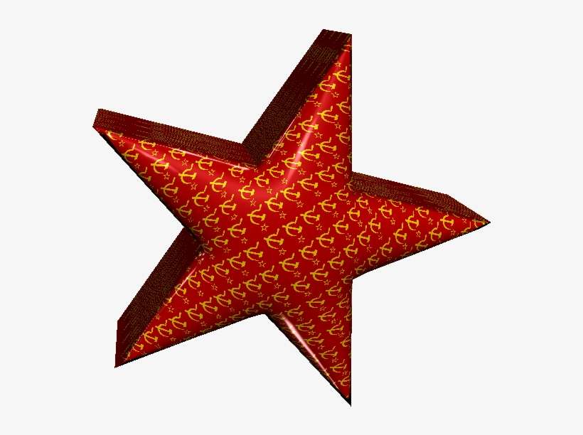 3d Plastic Soviet Star - Thumbnail, transparent png download
