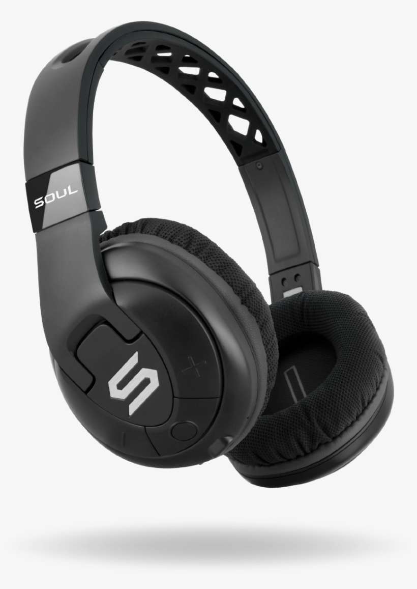 Wireless Freedom Supported By The Long-lasting Playtime - Soul X-tra Bluetooth Over-ear Sport Headphones, transparent png download