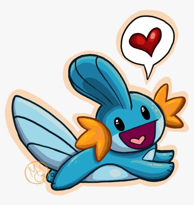 My Mudkip Suit Is Based On This Guy Right Here Though - Mudkip Heart, transparent png download