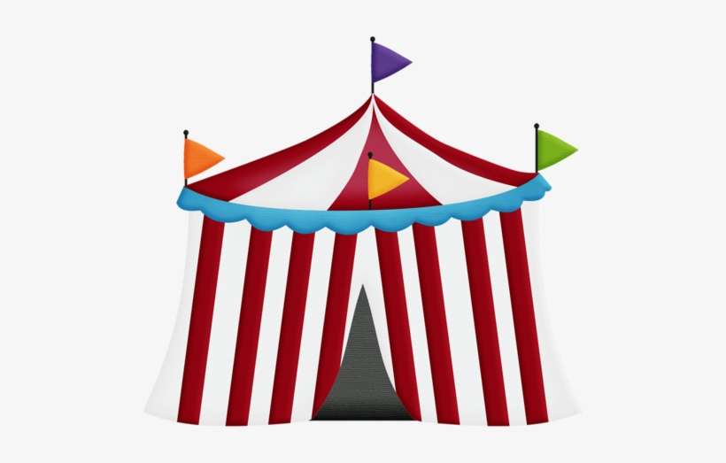 Aw Circus Tent - Circus Fill In Birthday Party Invitations, transparent png download