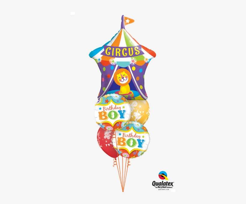 Birthday Boy Circus Bouquet - 'birthday Boy' Circus Foil Balloon, transparent png download