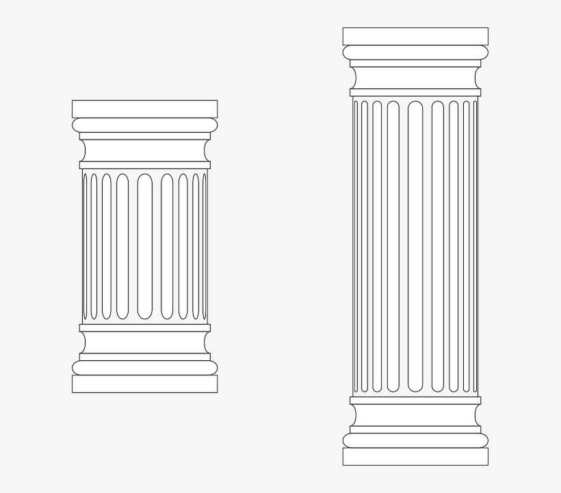 Columns, Greek, Marble, Roman - Marble Designs On Pillars, transparent png download
