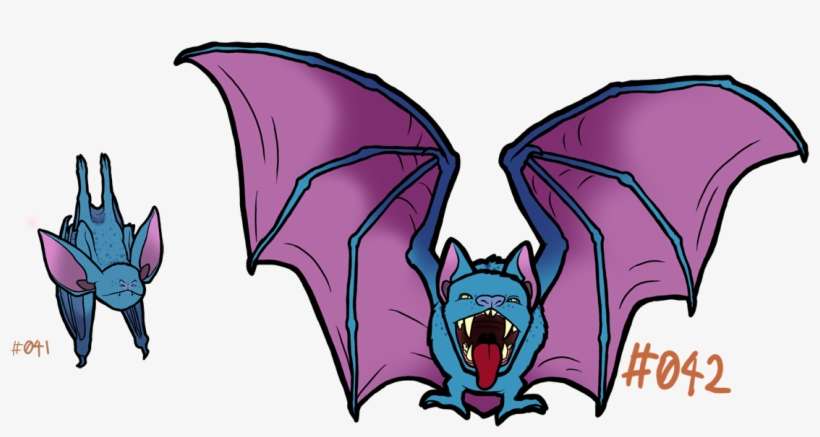 Chirp The Zubat - Cartoon, transparent png download
