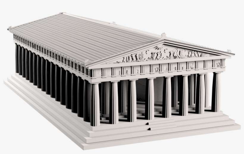 Parthenon 3d Model - Parthenon 3d, transparent png download