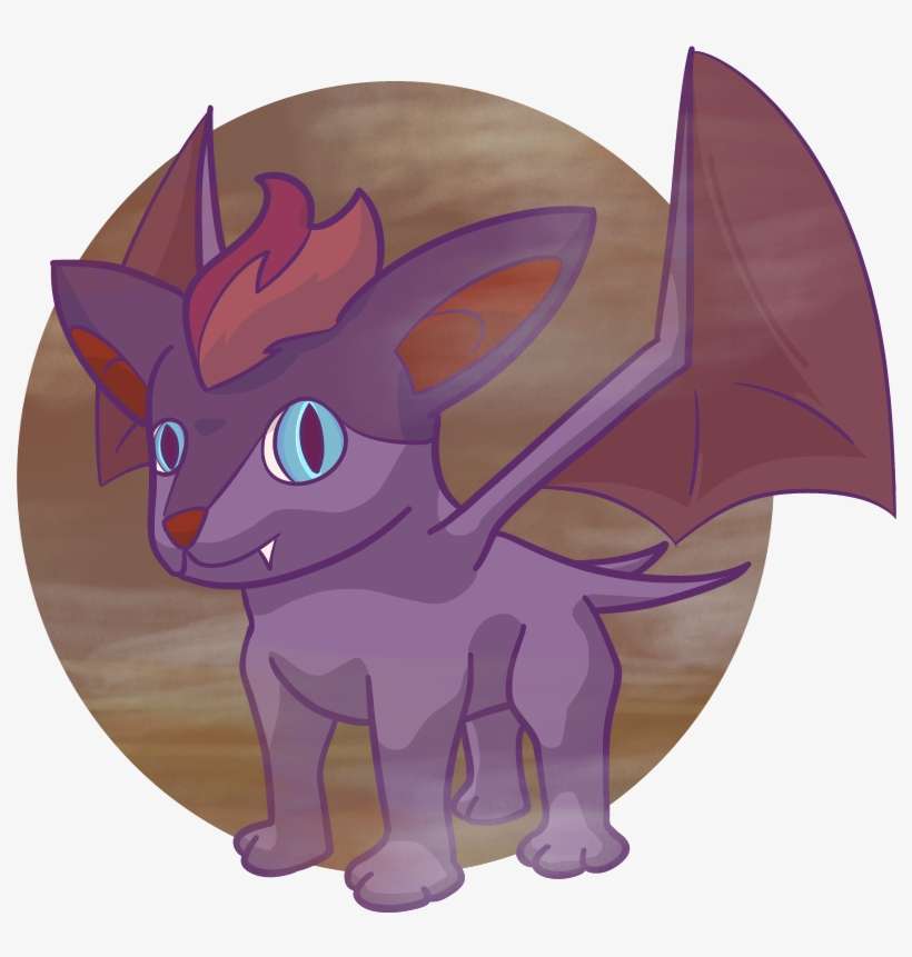 A Litleo And Zubat Fusion~ - Cartoon, transparent png download