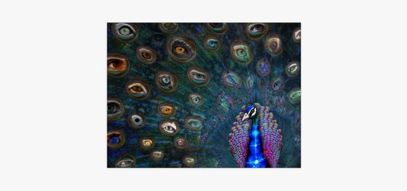 All Seeing Eye Poster - Feather Art Shirts, transparent png download