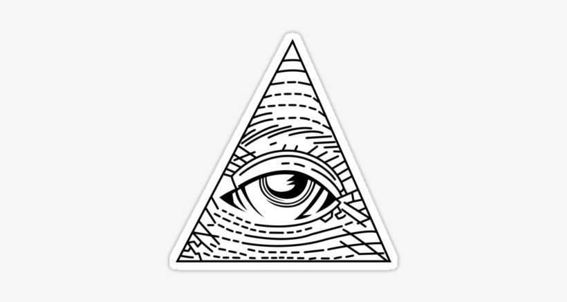 Illuminati Eye White Png, transparent png download