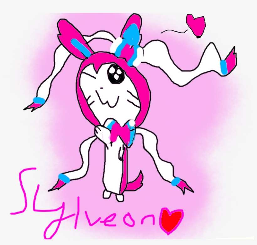 Untitled Drawing By Specialshinx-d9ba5ne - Sylveon Kawaii, transparent png download