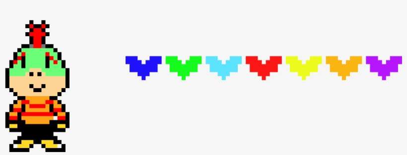 And The Souls - Bowser Jr Pixel Art, transparent png download