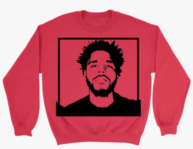 New Hip Hop Graphic Crewneck Featuring Icon J Cole - Shirt, transparent png download