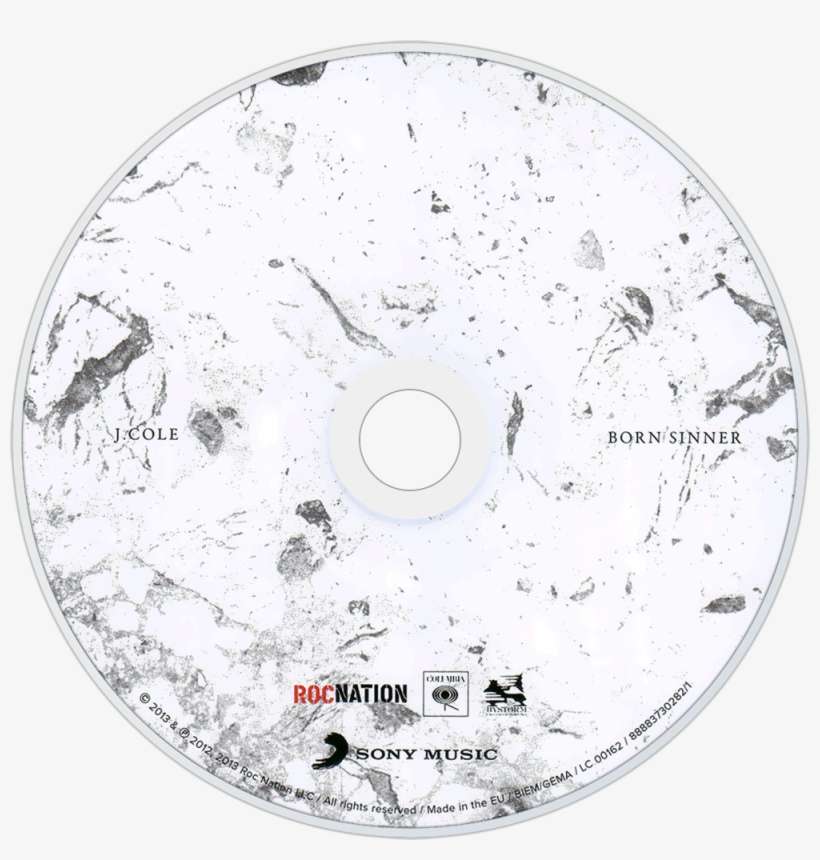Cole Born Sinner Cd Disc Image - Born Sinner: Deluxe Edition [cd], transparent png download