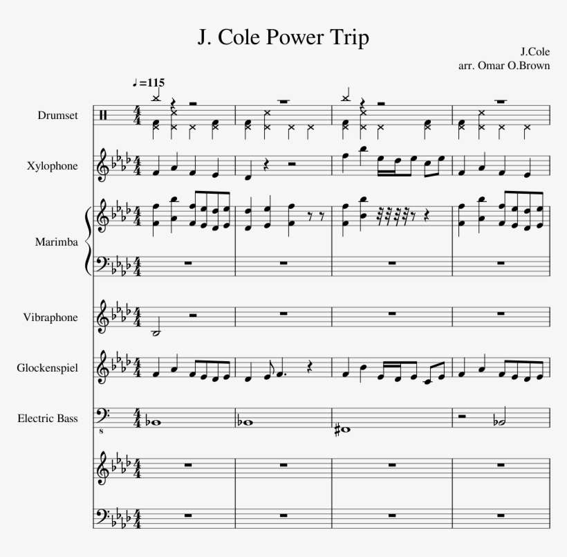 Cole Power Trip Sheet Music Composed By J - Flight Of The Bamboo Cutter Sheet, transparent png download